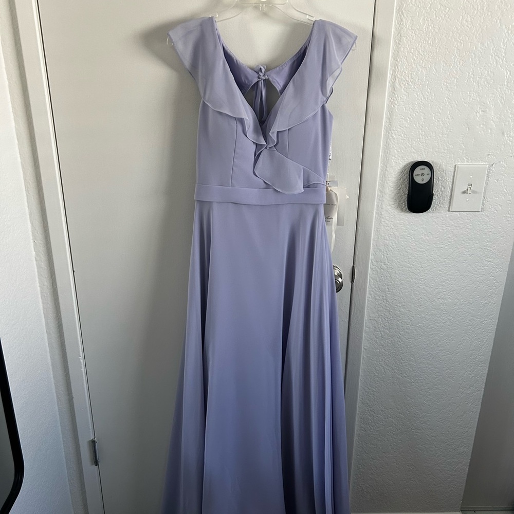 Mori Lee Bridesmaid Dress Violet 21527 Size US 6 NWT